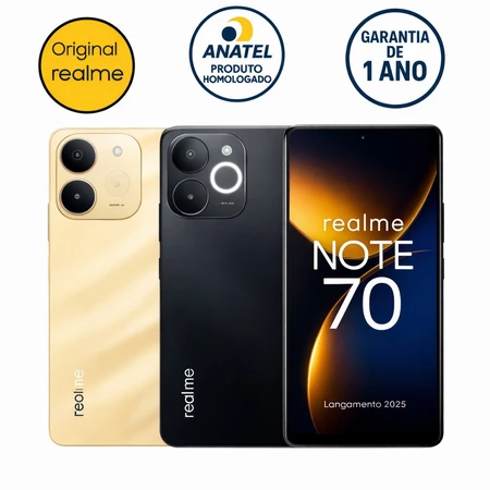 Celular Smartphone Realme Note 70 4G 256/8GB 256/4GB 128GB/4GB Ram Original (1 Ano de Garantia)